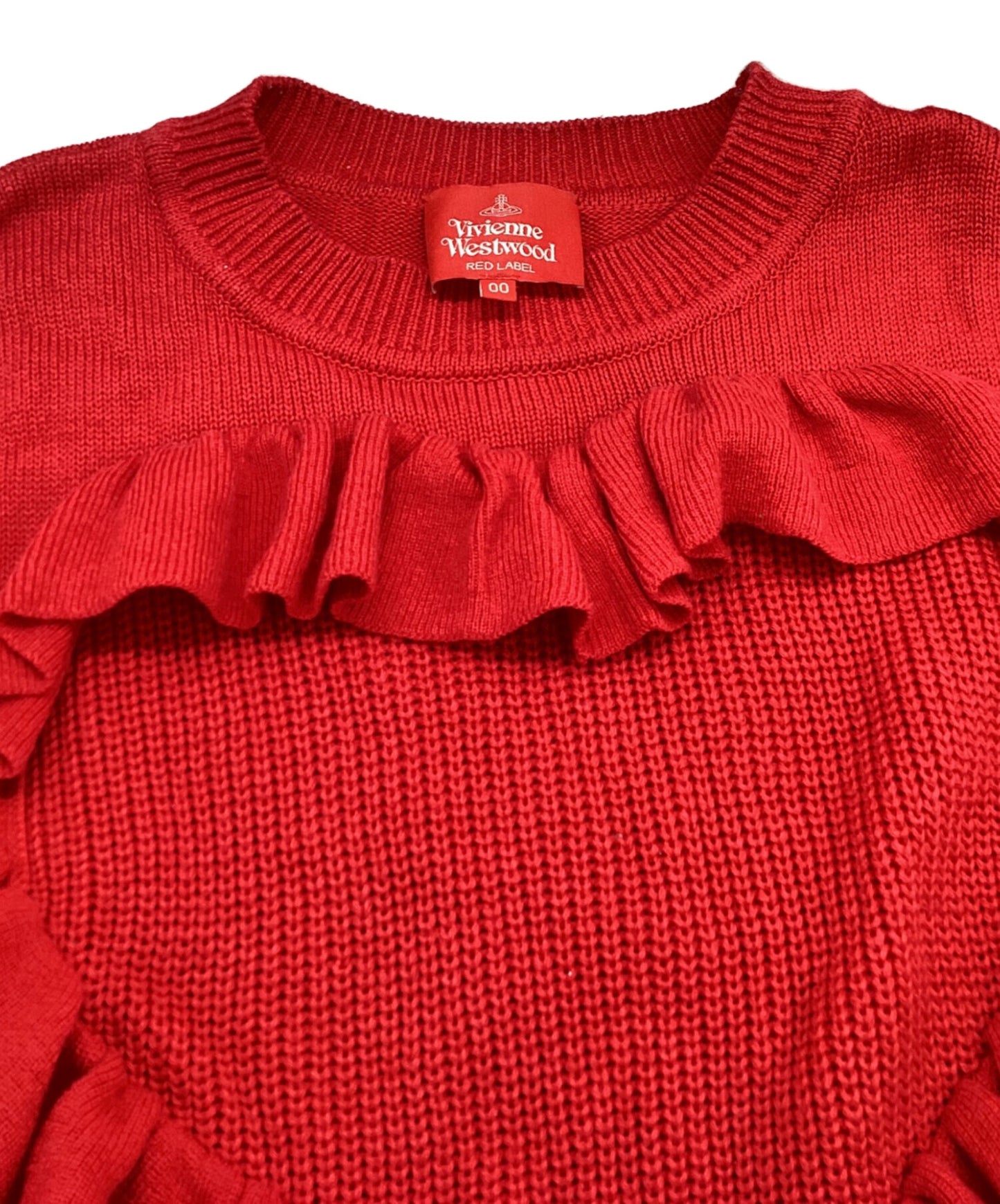 [Pre-owned] Vivienne Westwood RED LABEL Heart Frill Knit Top