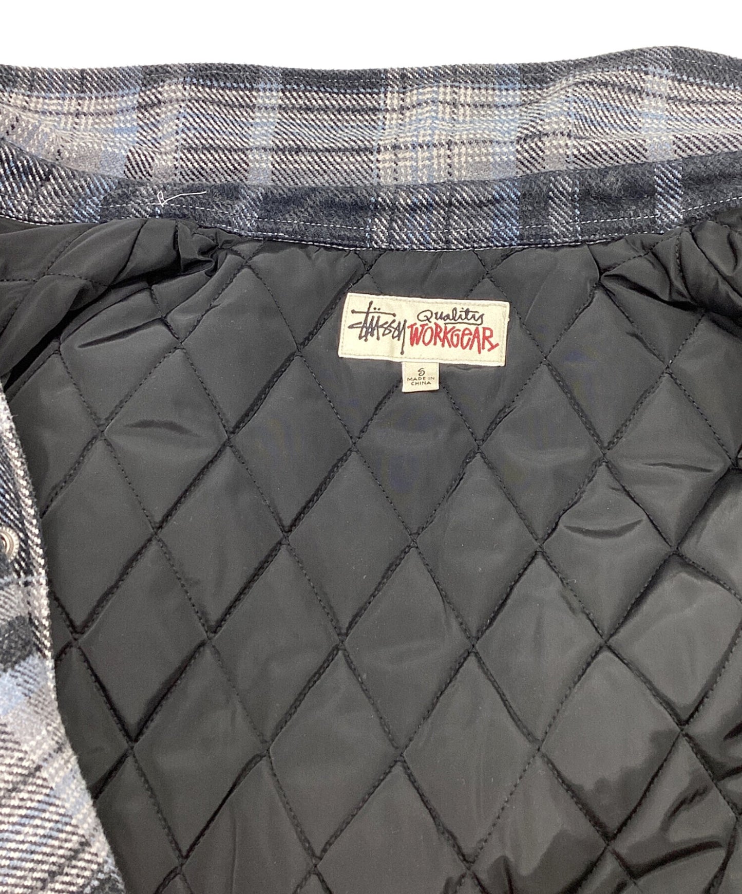 [Pre-owned] stussy Heavy Washed Plaid Shirt / 1110339 1110339