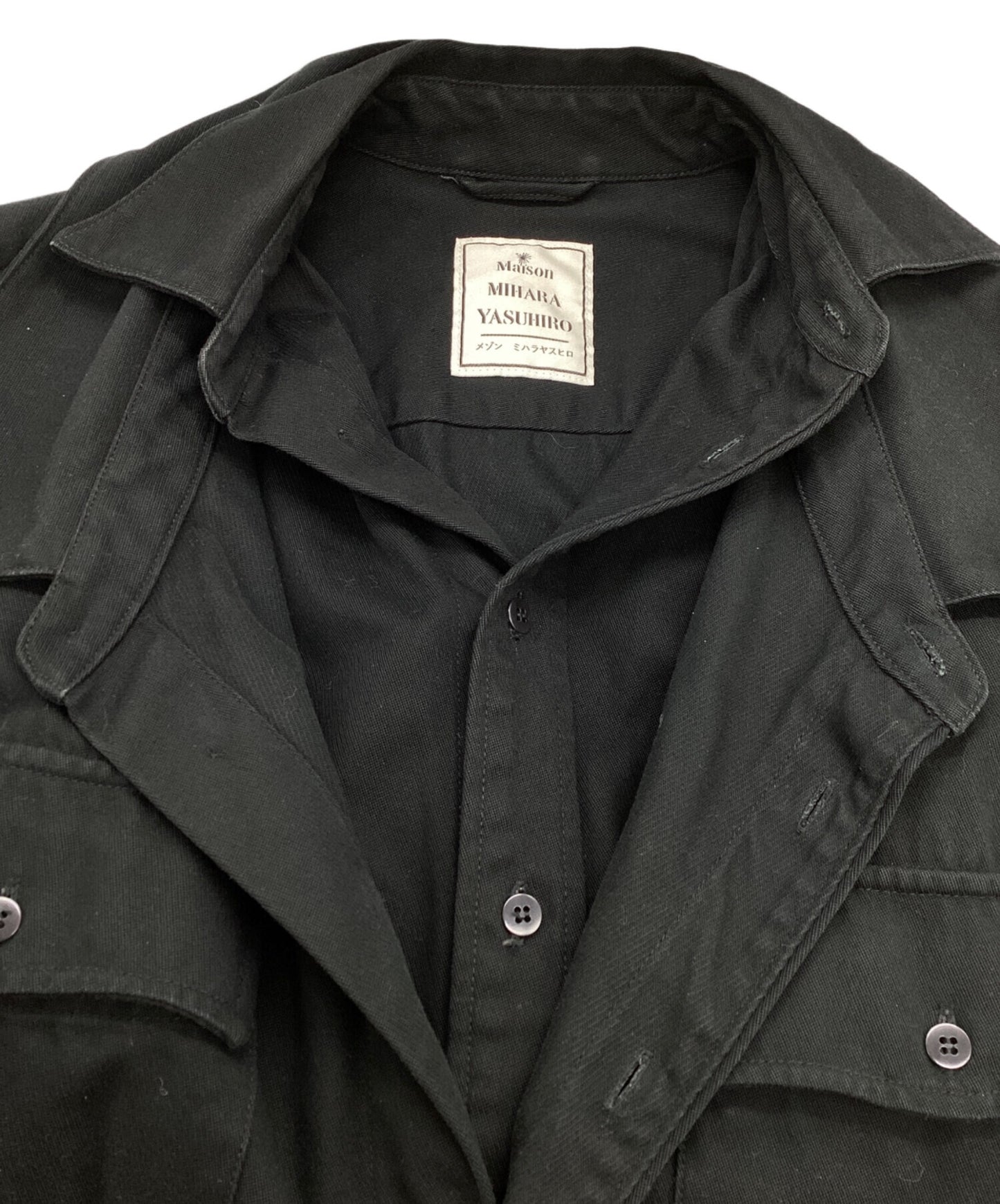 [Pre-owned] Maison MIHARA YASUHIRO Oversized layered shirt A01SH151 A01SH151