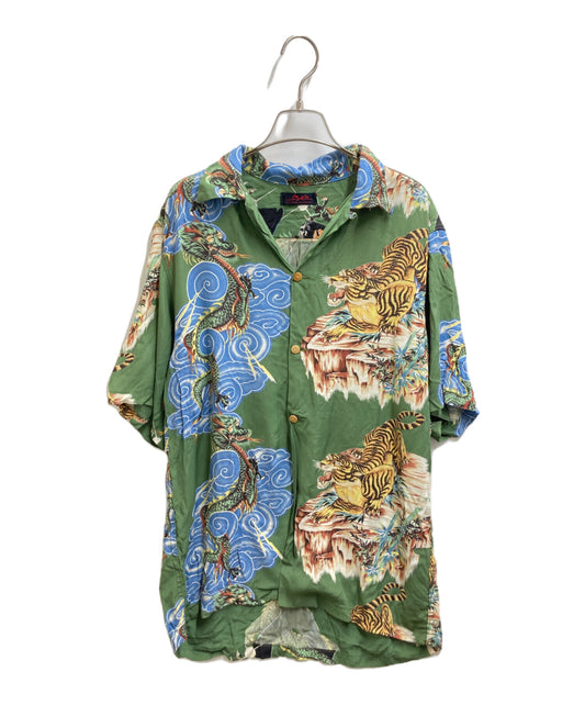 [Pre-owned] Hysteric Glamour BRUCE LEE Aloha Shirt BRUCE LEE Tiger Dragon Open Collar Shirt Total