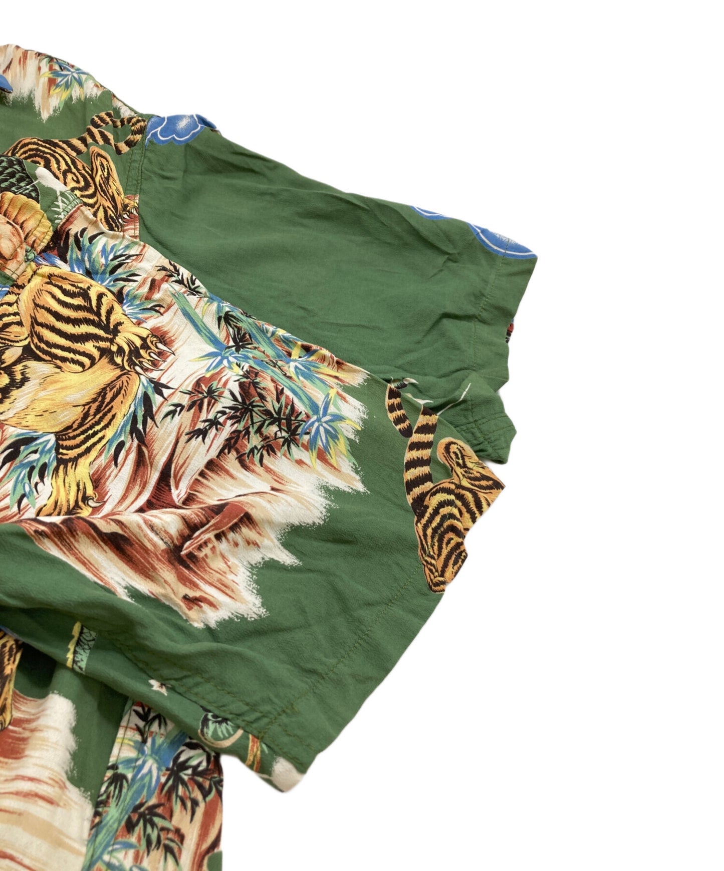 [Pre-owned] Hysteric Glamour BRUCE LEE Aloha Shirt BRUCE LEE Tiger Dragon Open Collar Shirt Total