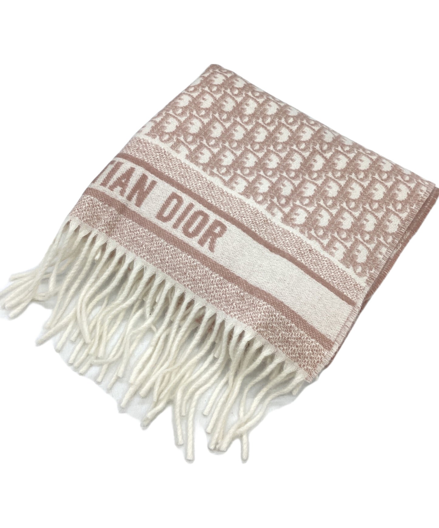 [Pre-owned] Dior Oblique cashmere / Oblique cashmere / Cashmere scarves / Made In Italy 25CDO390I093