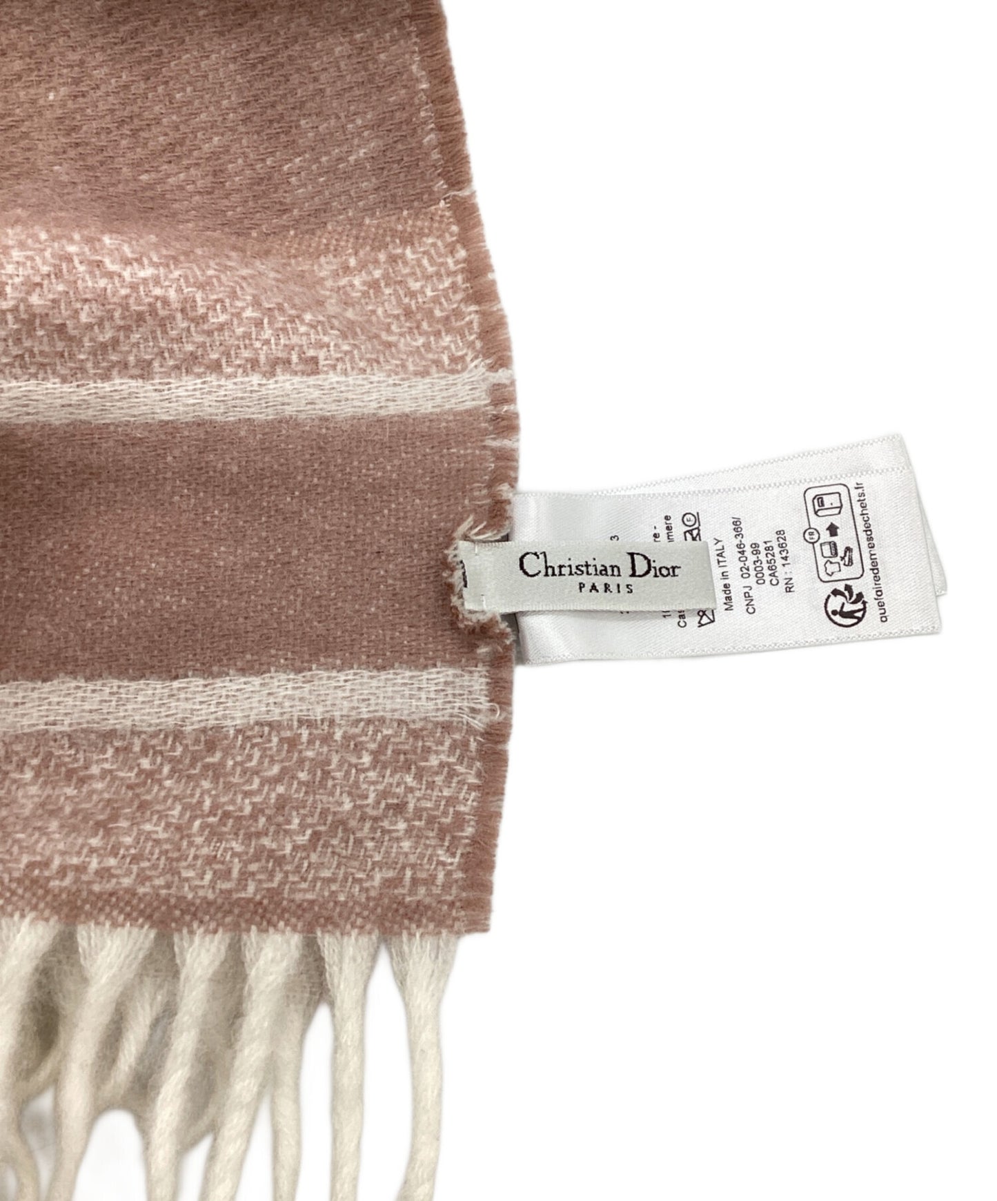 [Pre-owned] Dior Oblique cashmere / Oblique cashmere / Cashmere scarves / Made In Italy 25CDO390I093