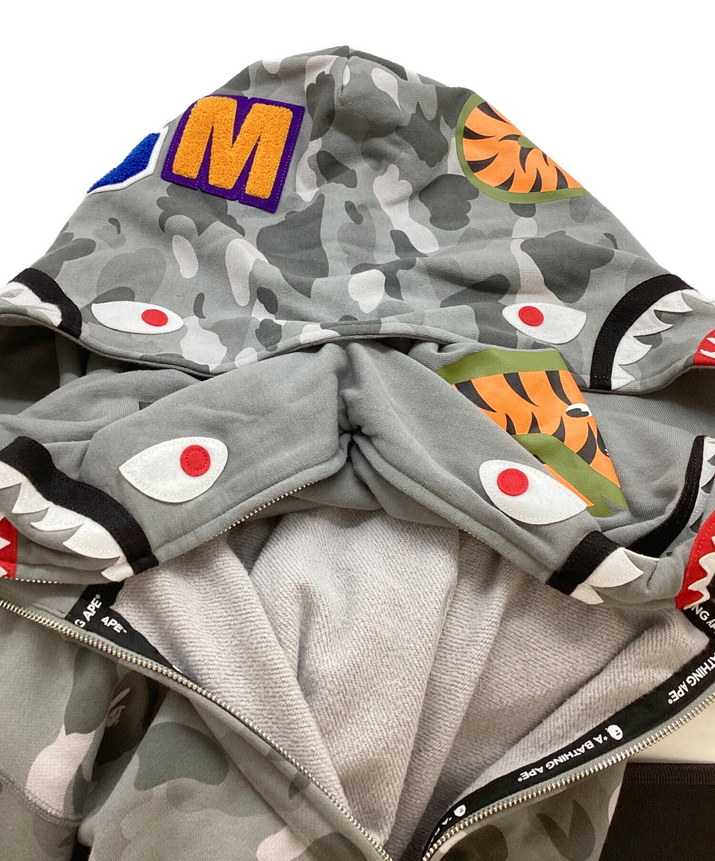 [Pre-owned] A BATHING APE Double Shark Full Zip Hoodie / N001ZPH301019X 001zph301019x
