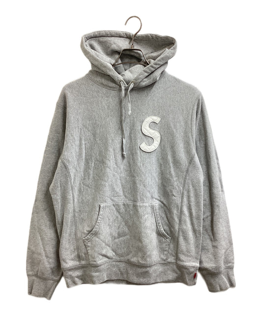 [Pre-owned] SUPREME S Logo Quilted Hooded Sweatshirt/S / 20SS