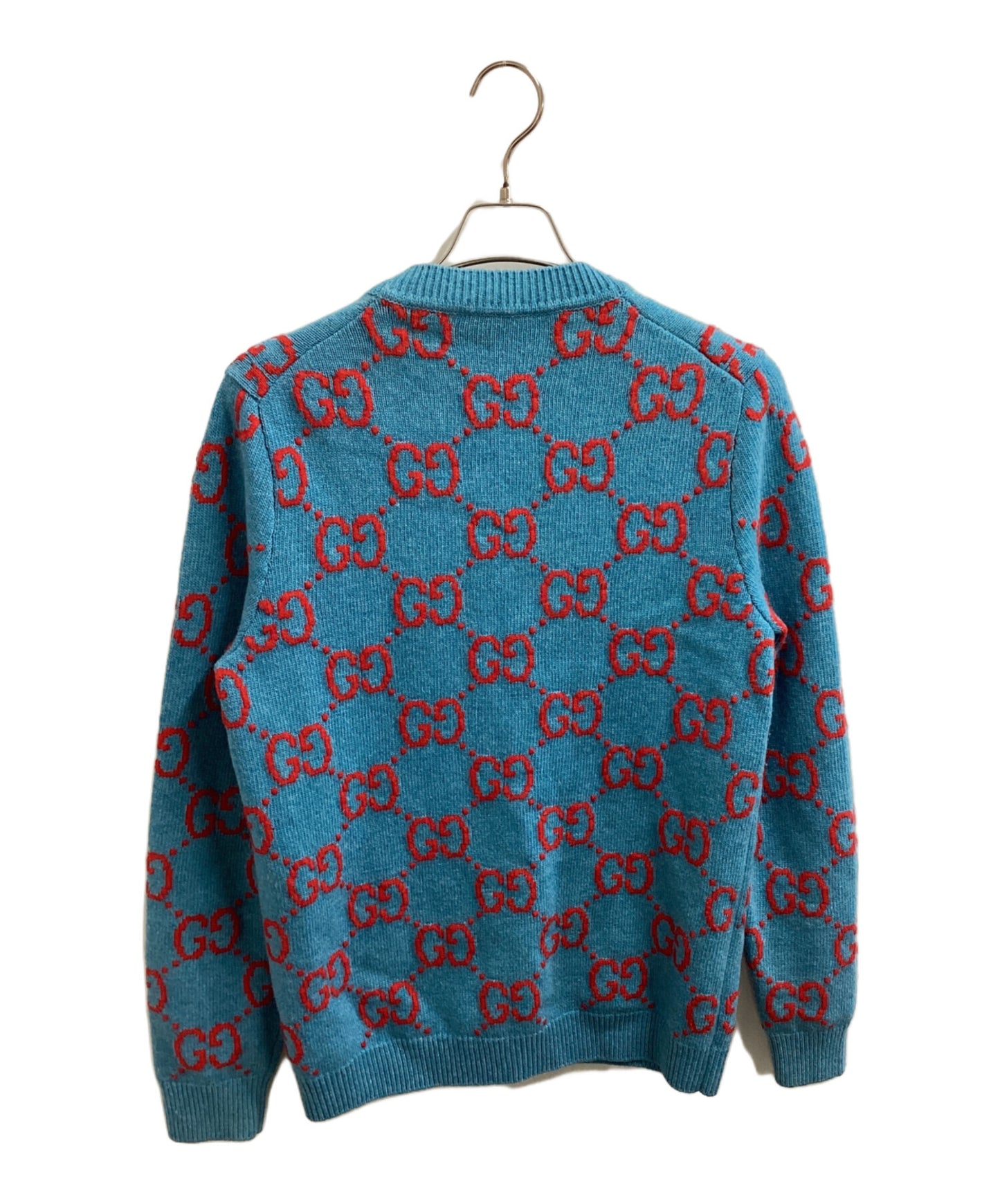 [Pre-owned] GUCCI GG Logo Intarsia Wool Cardigan 674043 XKB3V 674043 XKB3V