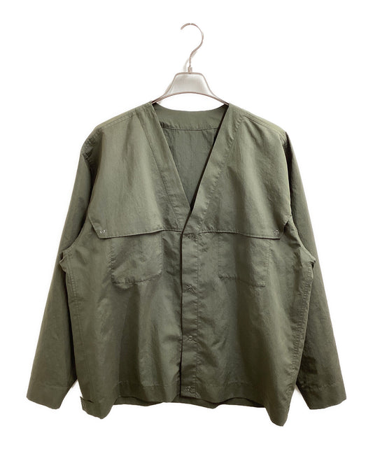 [Pre-owned] HOMME PLISSE ISSEY MIYAKE LIGHT SHIRT / Light Shirt / Collarless Shirt / 23SS HP31FJ013