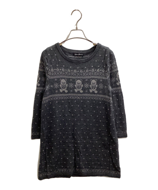 [Pre-owned] Hysteric Glamour Cashmere-Blend Fack Bear Knit Dress / 0193NO01 0193NO01