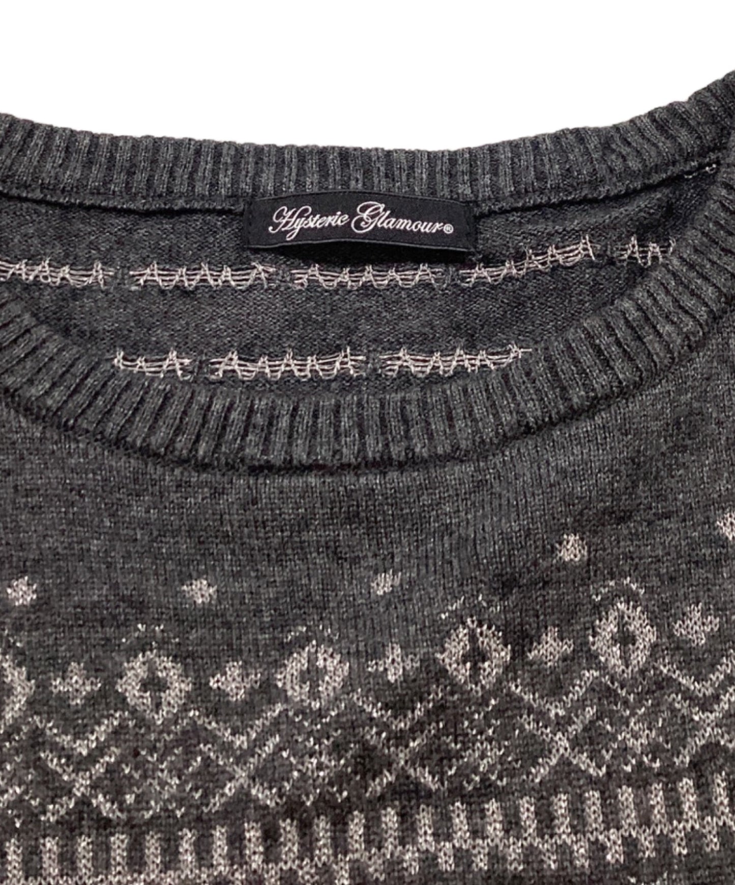 [Pre-owned] Hysteric Glamour Cashmere-Blend Fack Bear Knit Dress / 0193NO01 0193NO01