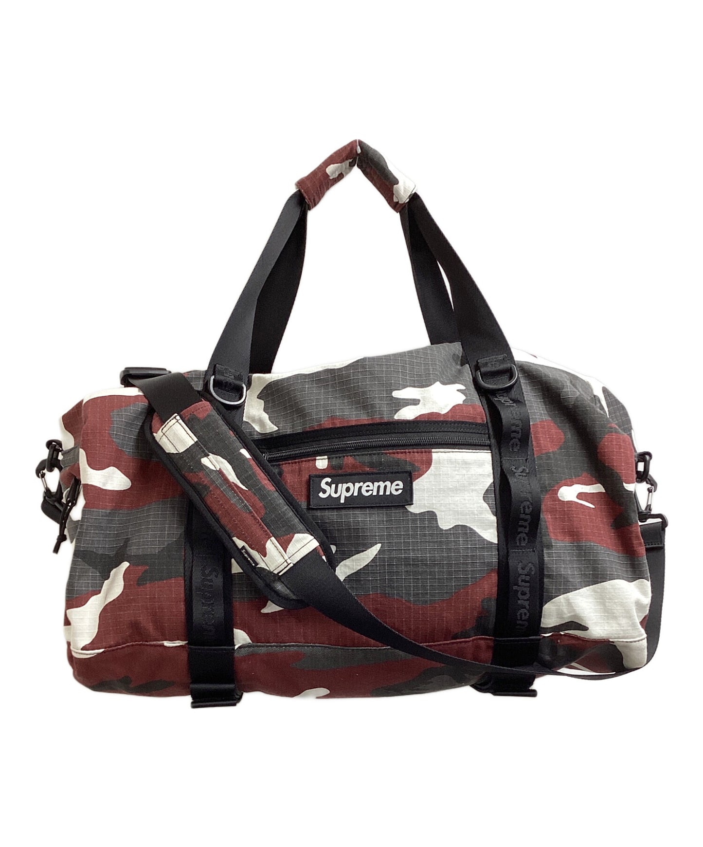 [Pre-owned] SUPREME 26SS Red Camo Cordura Duffle Bag