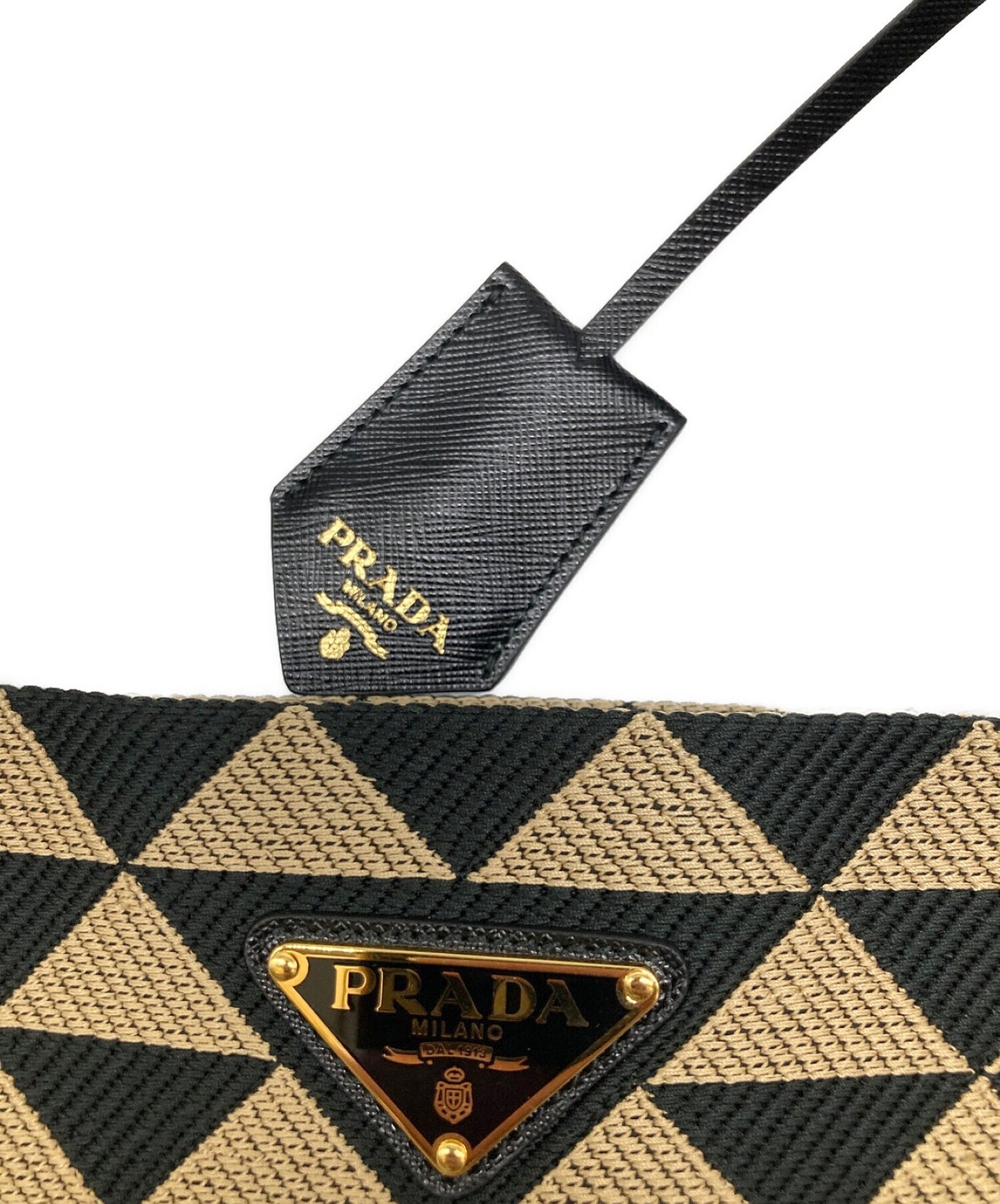 [Pre-owned] PRADA Symbol Embroidery Fabric Bag 2VG107