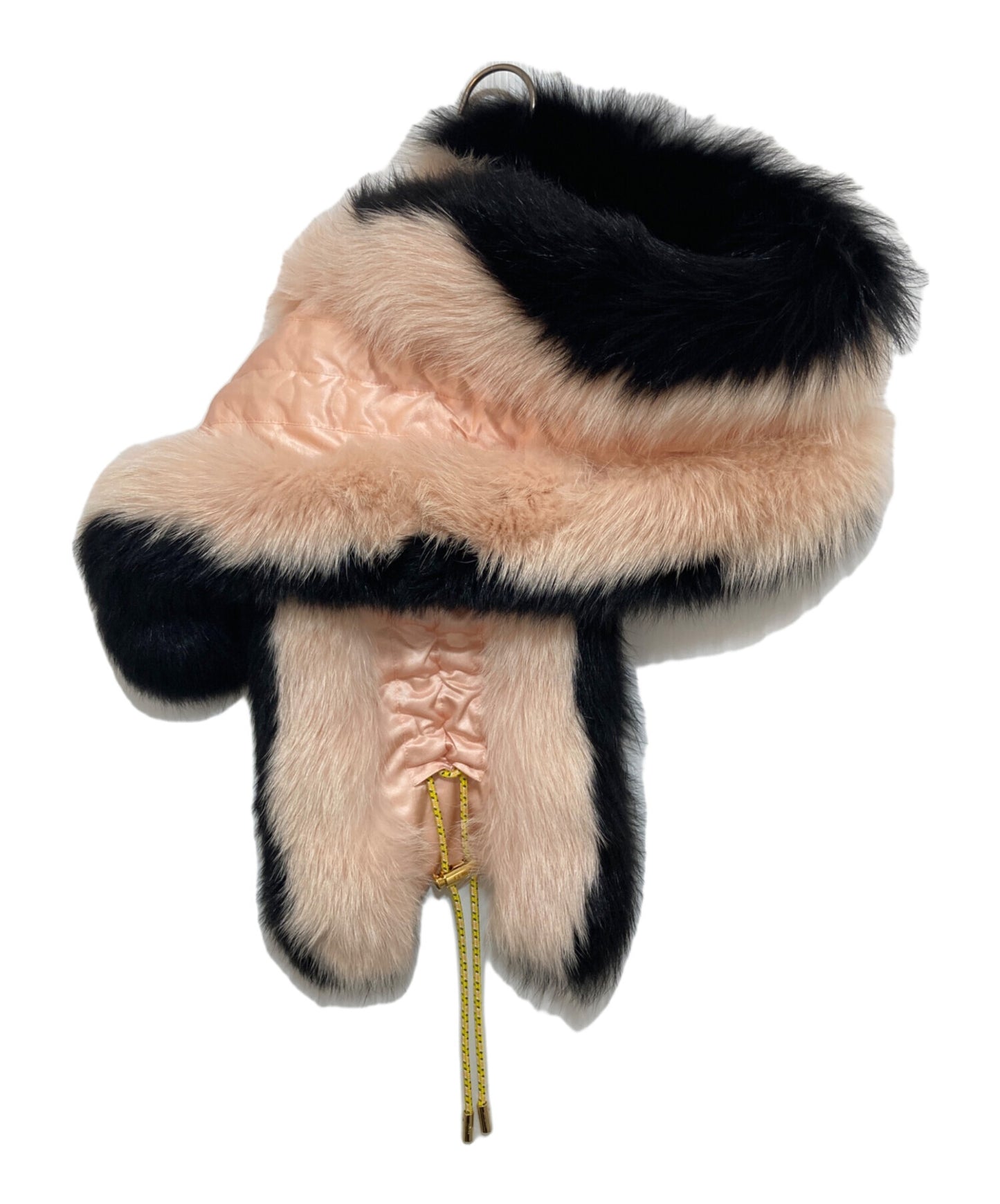 [Pre-owned] FENDI Two-tone fox fur scarf FNG535