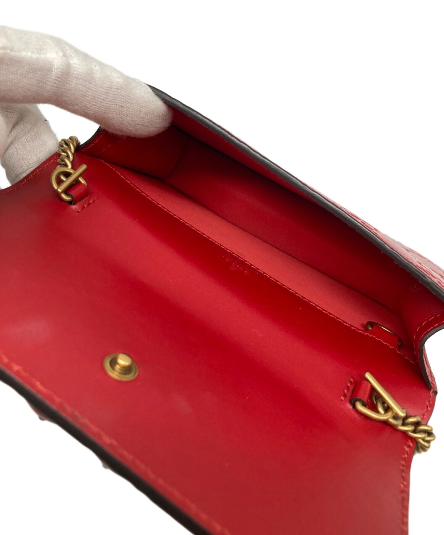 [Pre-owned] GUCCI Guccissima Cherry design shoulder pouch 481291