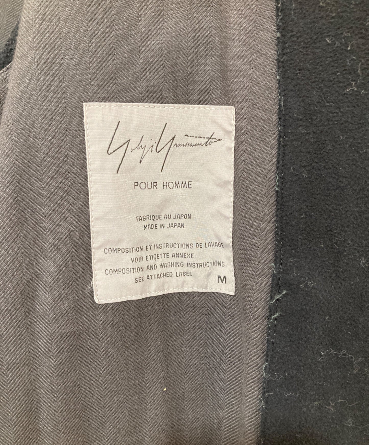 [Pre-owned] YOHJI YAMAMOTO Moleskin Cutoff Coat HN-J60-007