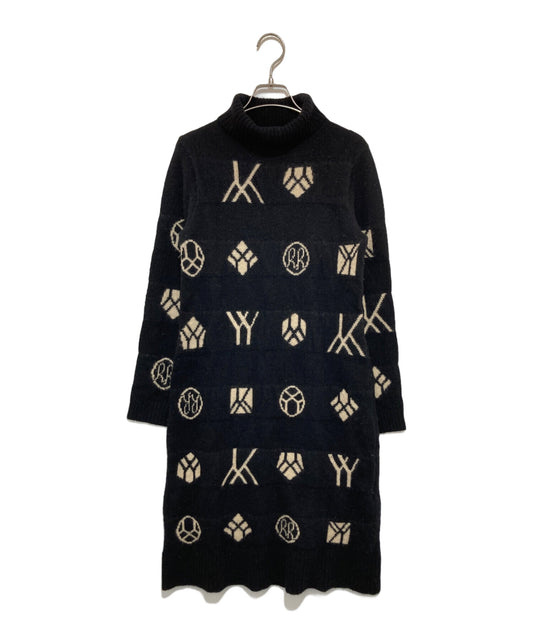 [Pre-owned] YOHJI YAMAMOTO Monogram Jacquard Knit Dress FX-K78-191