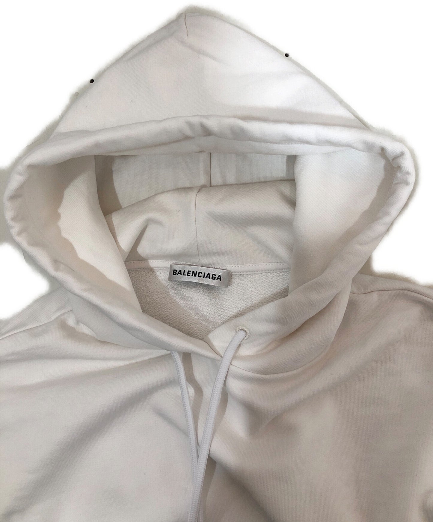 [Pre-owned] BALENCIAGA Hoodie Logo Print Hoodie 528351