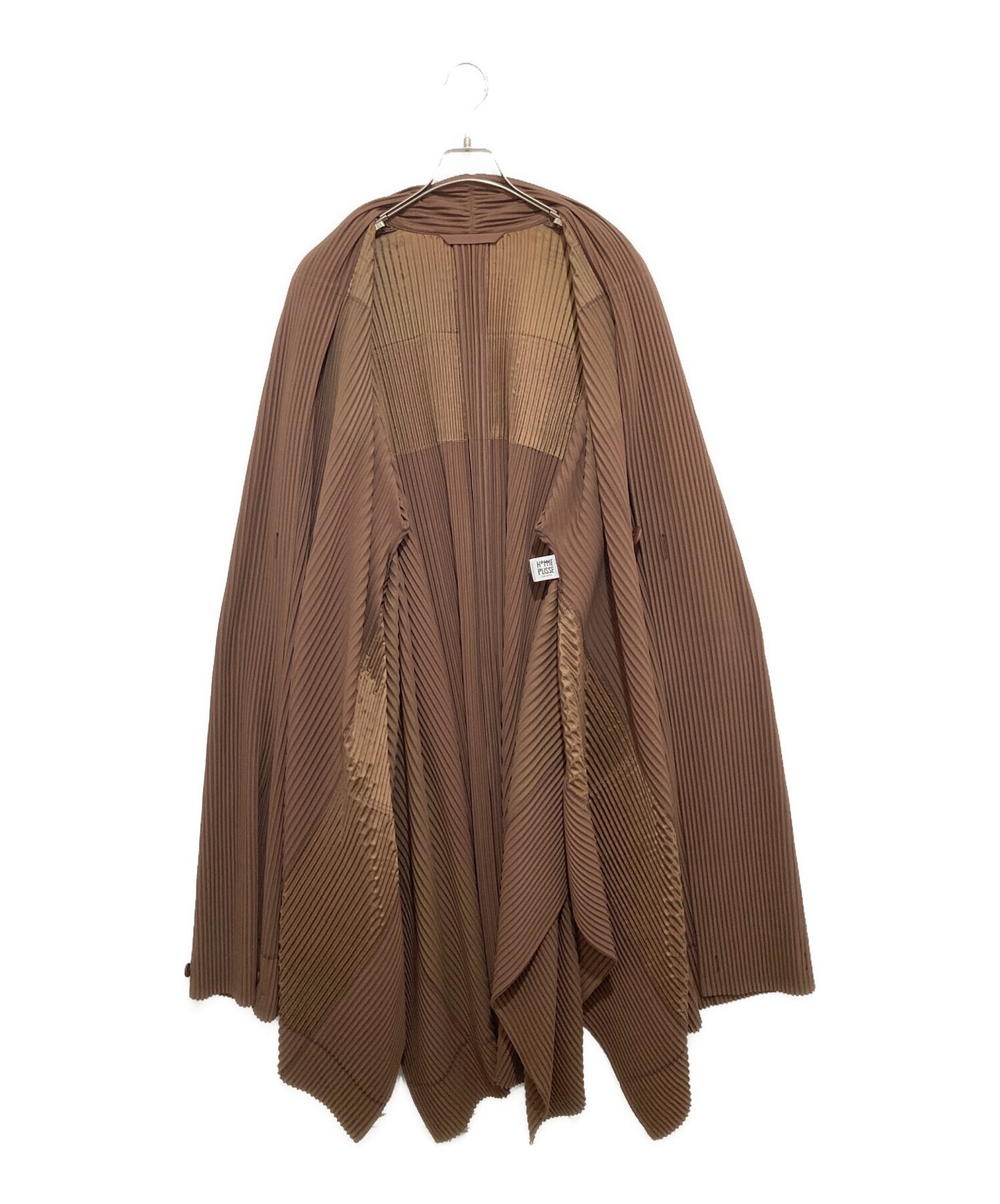 [Pre-owned] HOMME PLISSE ISSEY MIYAKE pleated gown coat HP43JA350