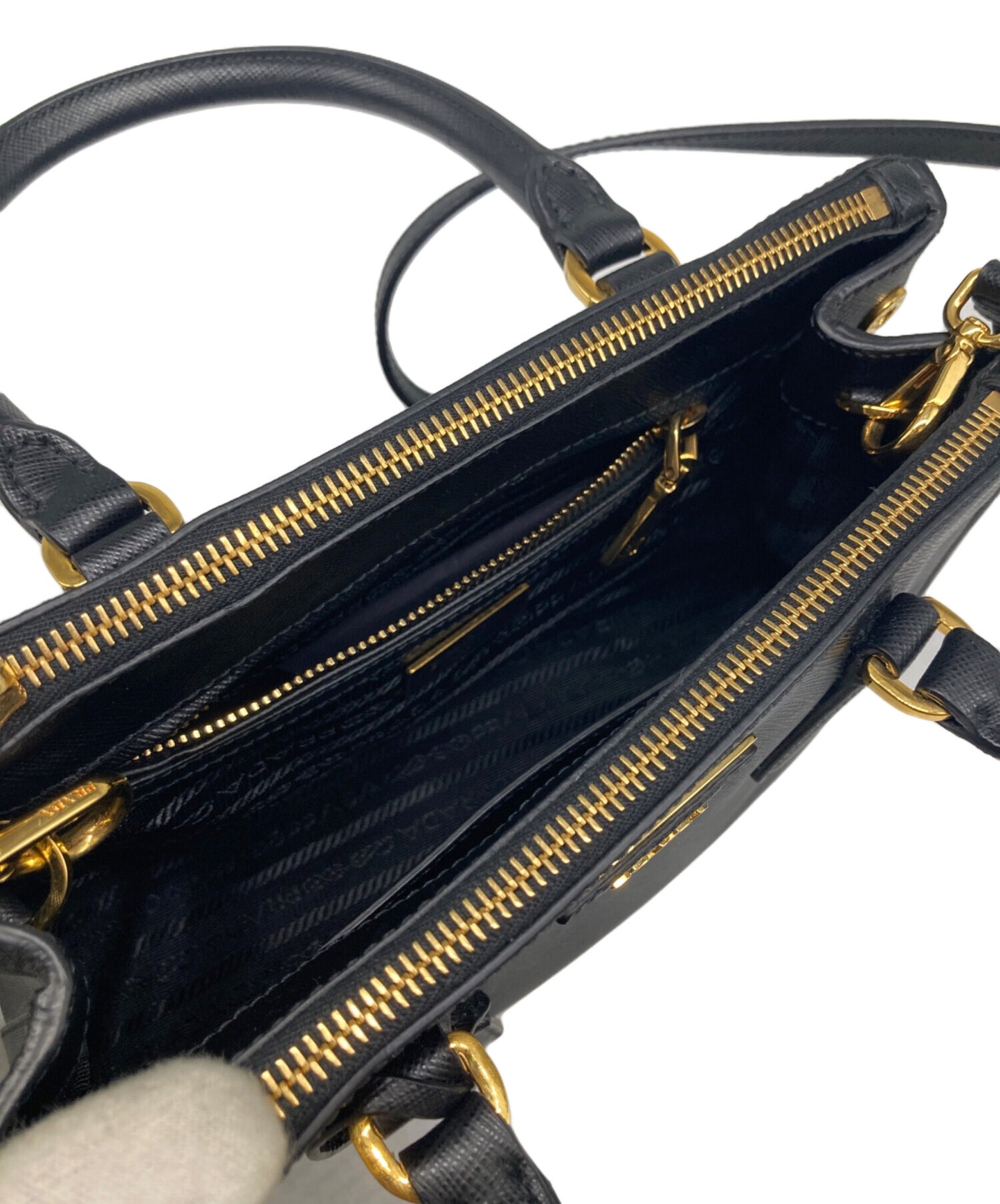 [Pre-owned] PRADA Galleria Saffiano leather handbag 1BA896