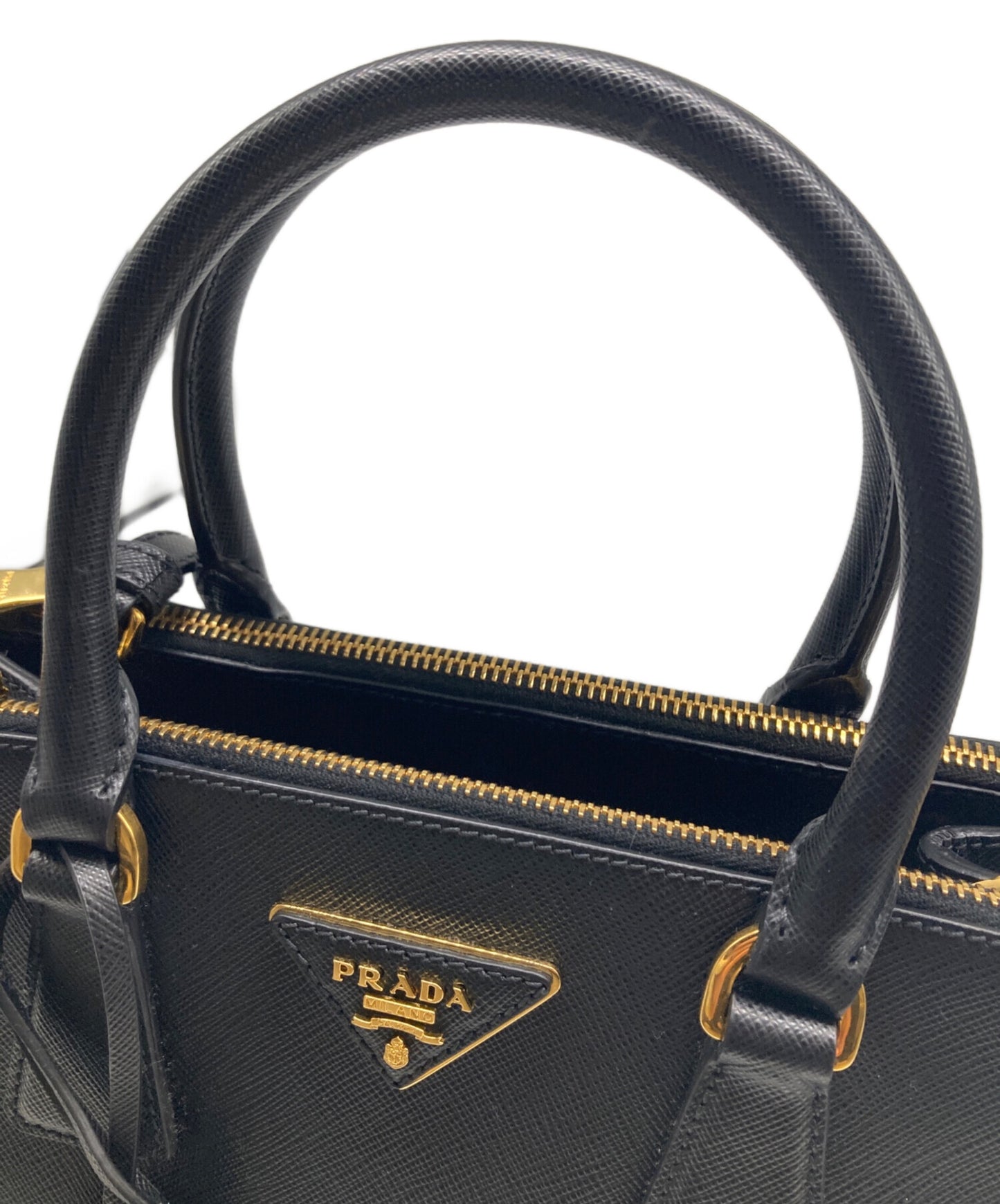 [Pre-owned] PRADA Galleria Saffiano leather handbag 1BA896