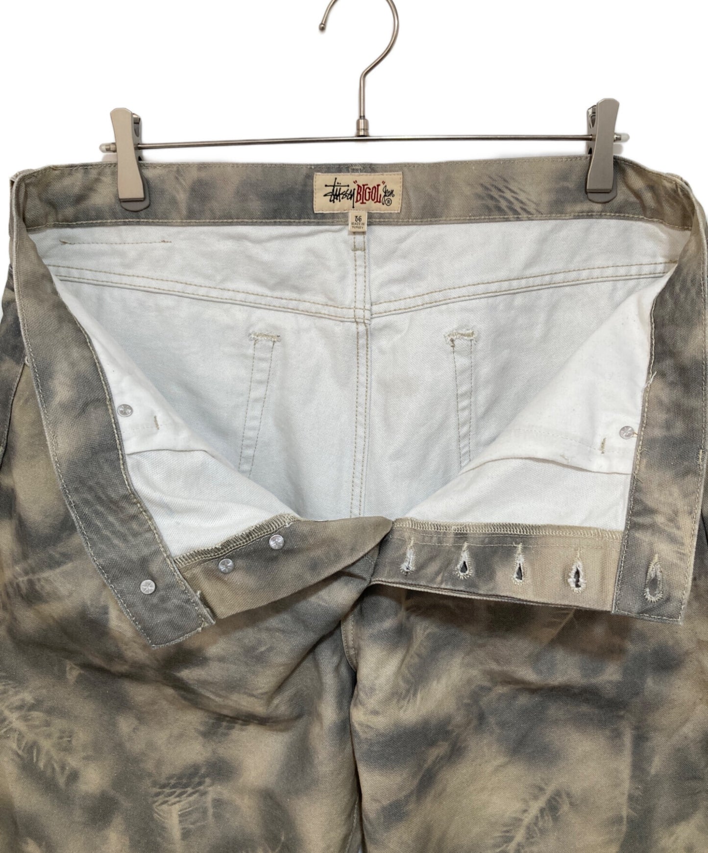 [Pre-owned] stussy Big Ol' Jean Stenpat Camo 116684