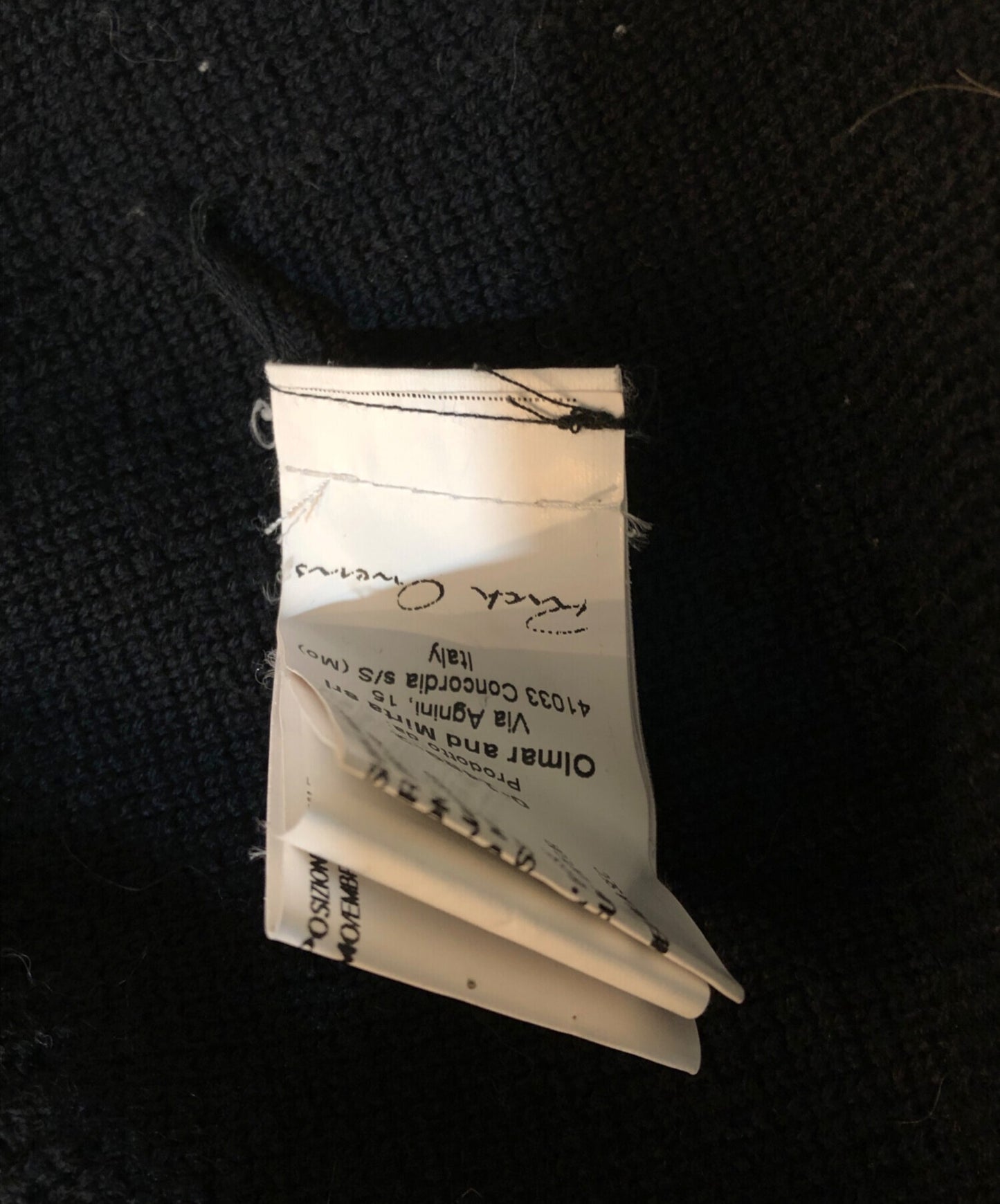 [Pre-owned] RICK OWENS Fur-switched knit RO13F62003-M