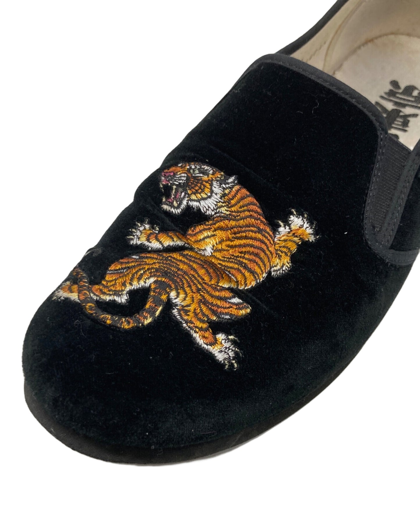 [Pre-owned] WACKO MARIA Tiger Embroidered Slip-on/Kung Fu Shoes