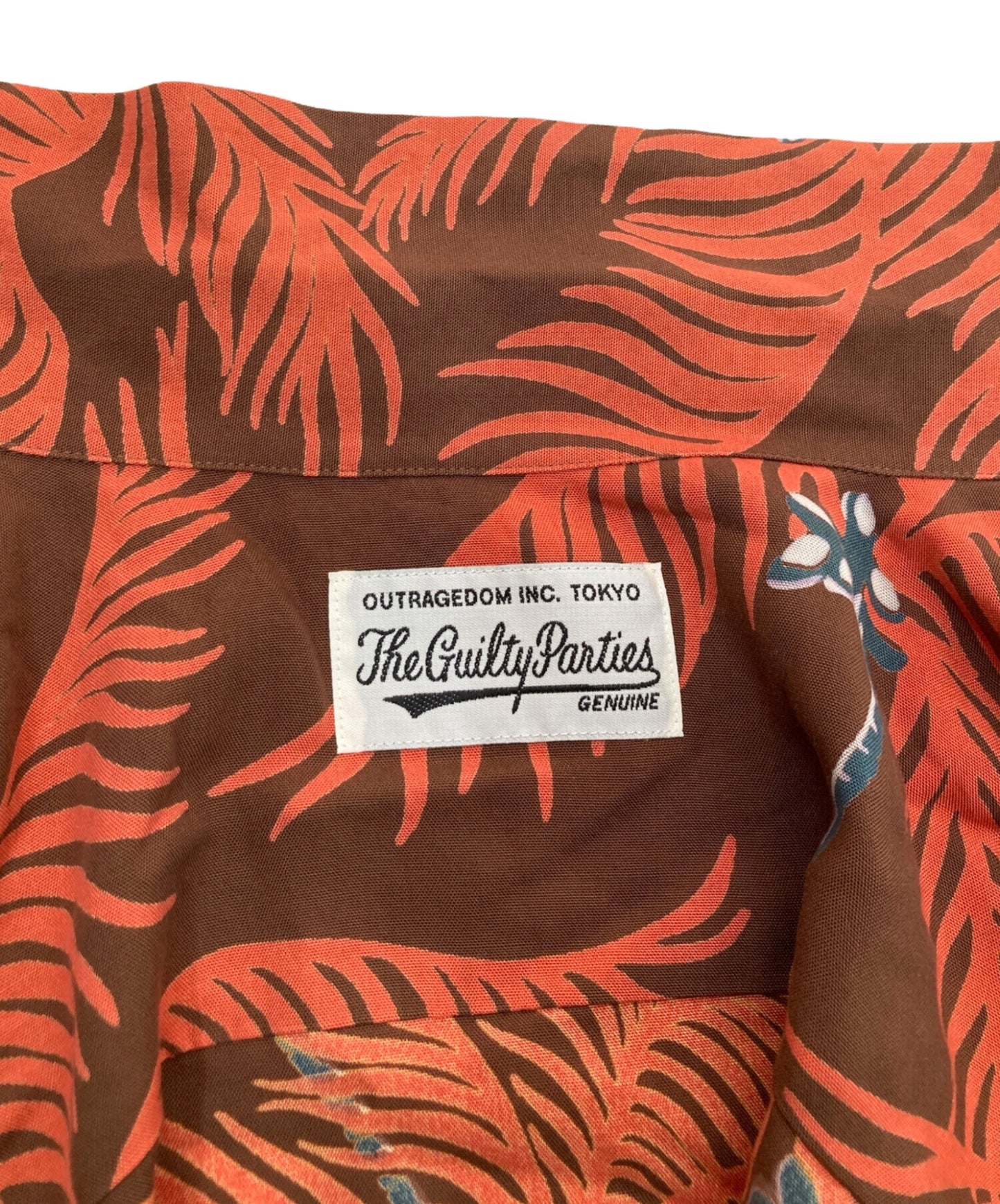 [Pre-owned] WACKO MARIA PALMS TREE" S/S HAWAIIAN SHIRT Palm Tree Hawaiian shirt Aloha shirt