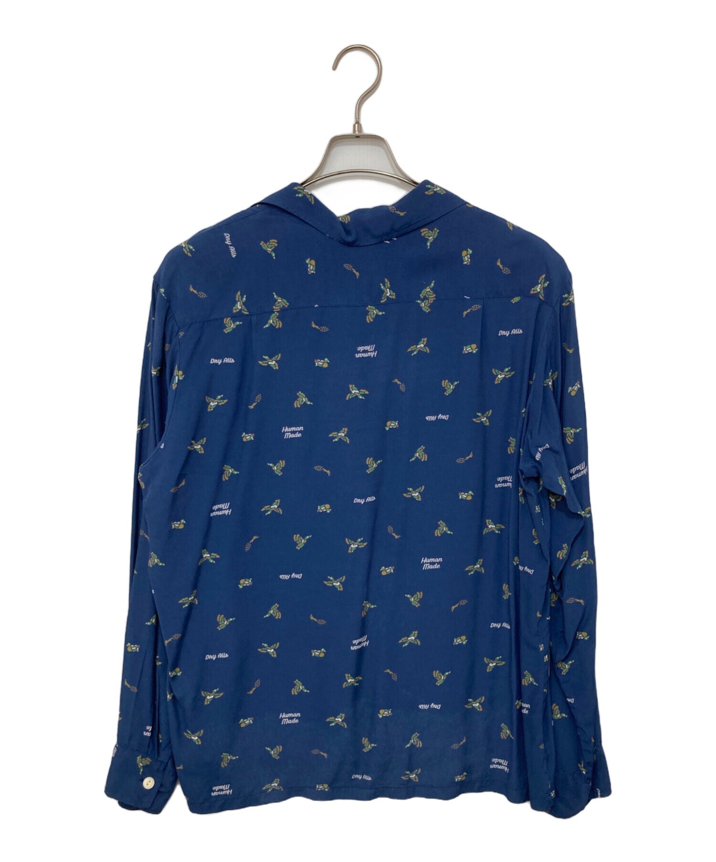 [Pre-owned] HUMAN MADE Duck Pattern Open Collar Shirt Long Sleeve Shirt