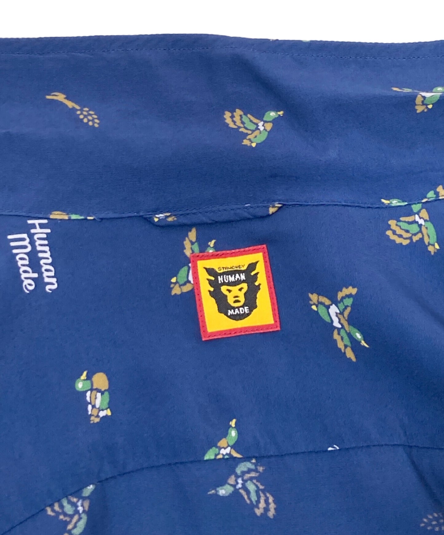 [Pre-owned] HUMAN MADE Duck Pattern Open Collar Shirt Long Sleeve Shirt