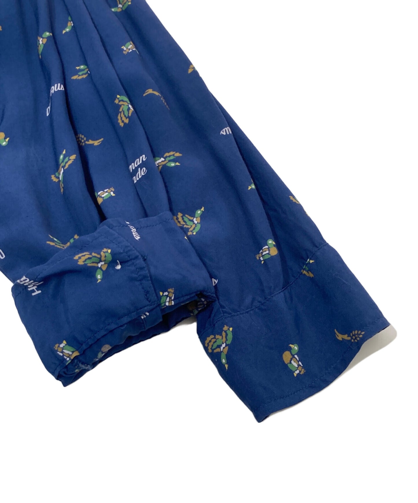 [Pre-owned] HUMAN MADE Duck Pattern Open Collar Shirt Long Sleeve Shirt