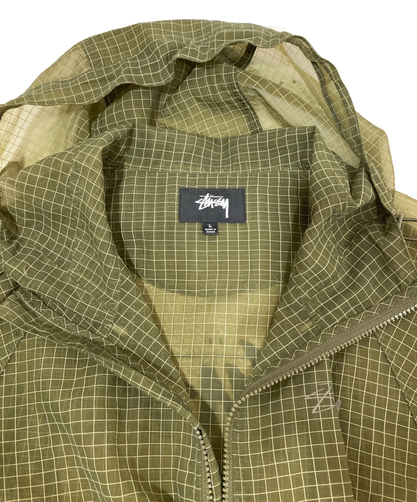 [Pre-owned] stussy BEACH SHELL TRANSPARENT RIPSTOP 115779