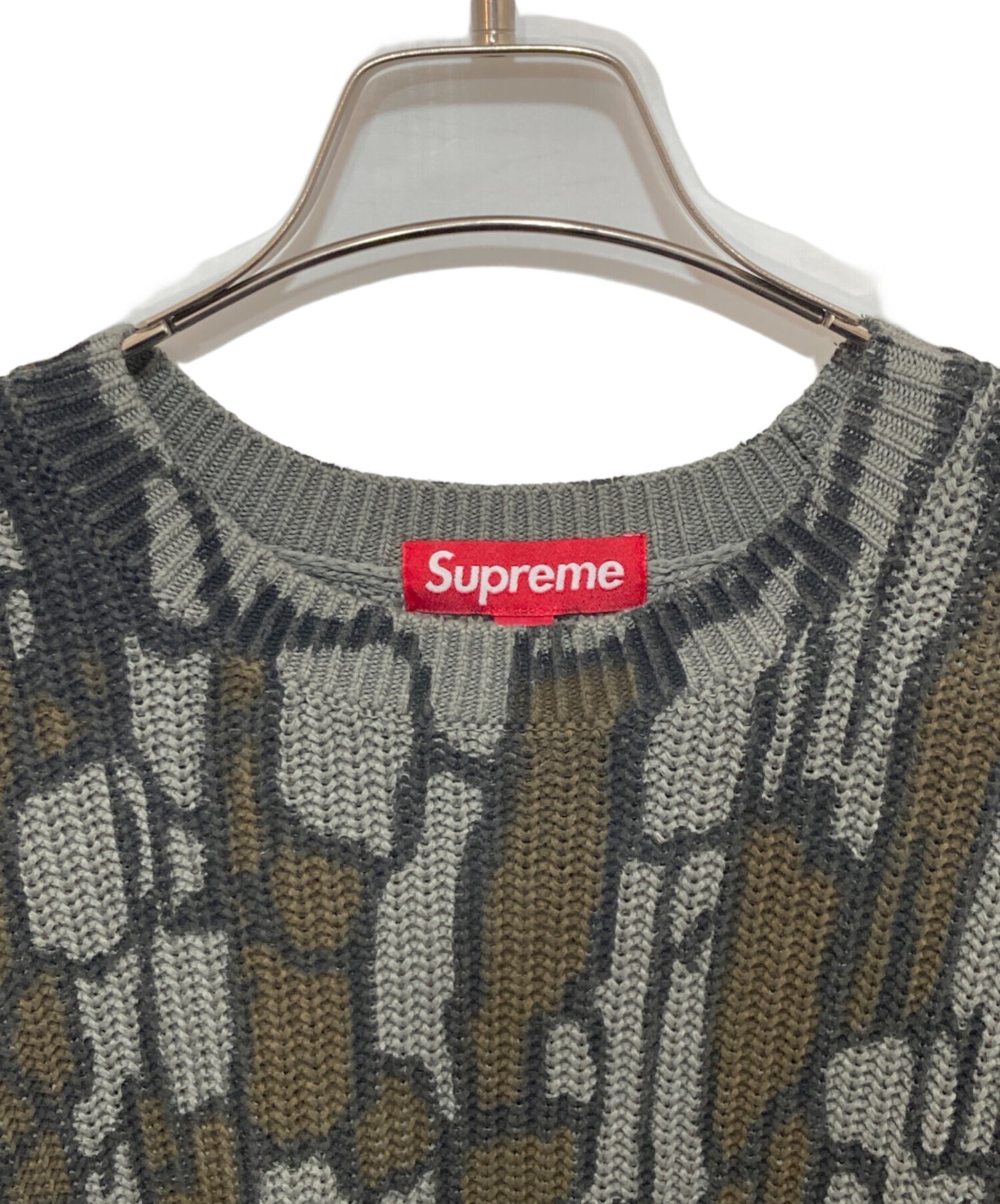 [Pre-owned] SUPREME Old English Printed Sweater Camo