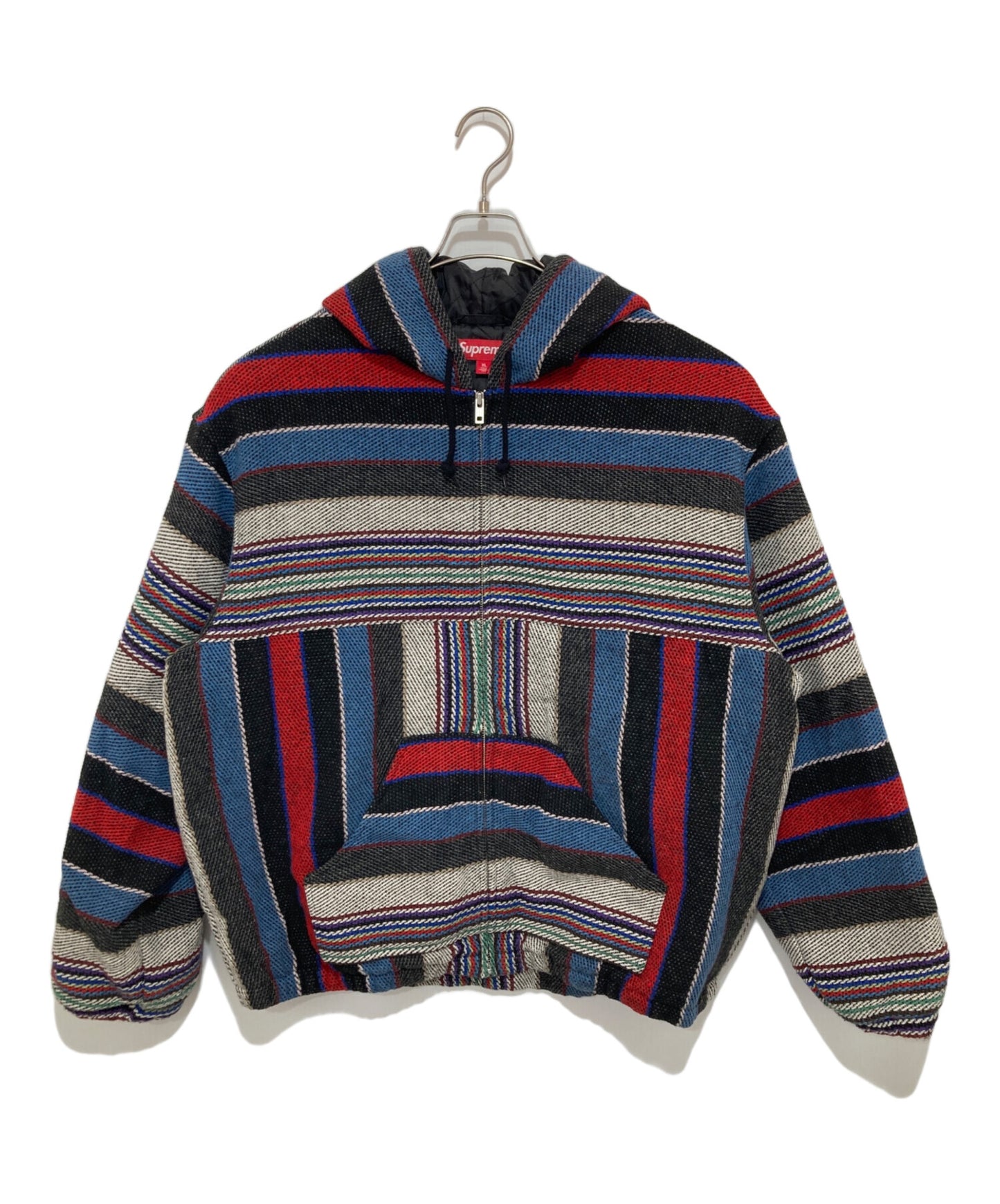[Pre-owned] SUPREME Woven Stripe Hooded Jacket Woven Stripe Hooded Jacket 25SS