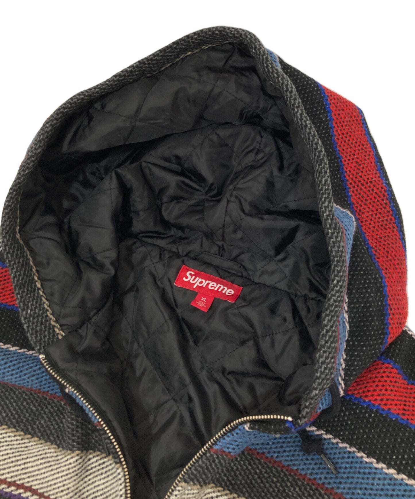 [Pre-owned] SUPREME Woven Stripe Hooded Jacket Woven Stripe Hooded Jacket 25SS