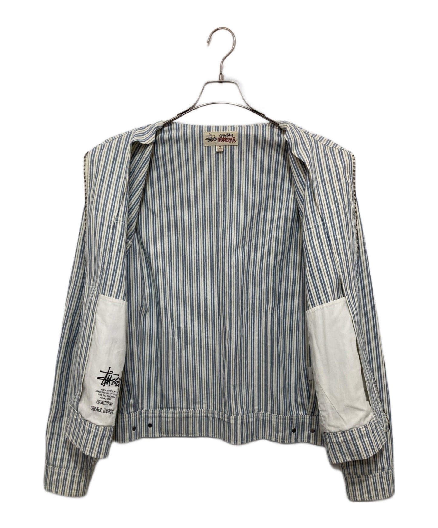 [Pre-owned] stussy STRIPE GARAGE JACKET 115564
