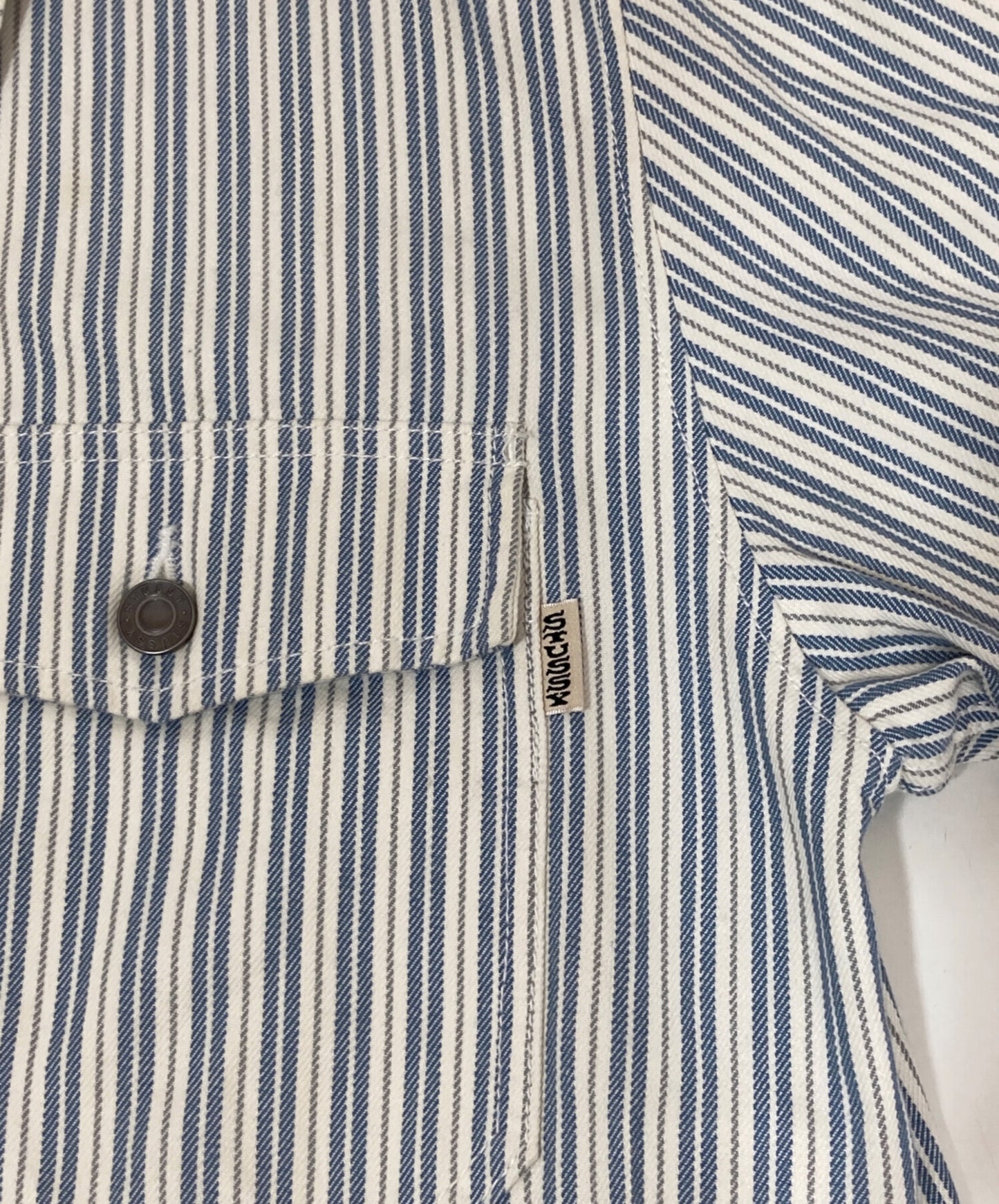 [Pre-owned] stussy STRIPE GARAGE JACKET 115564