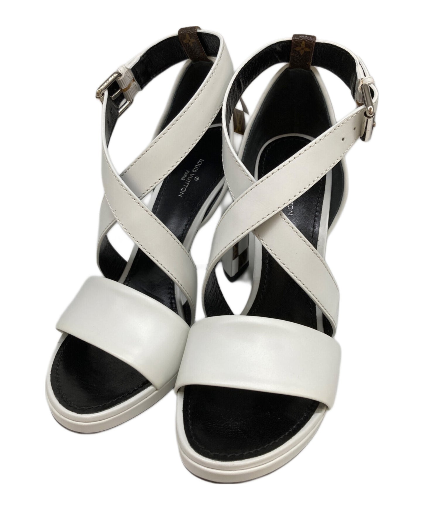 [Pre-owned] LOUIS VUITTON Monogram Heel Pumps BR1119.