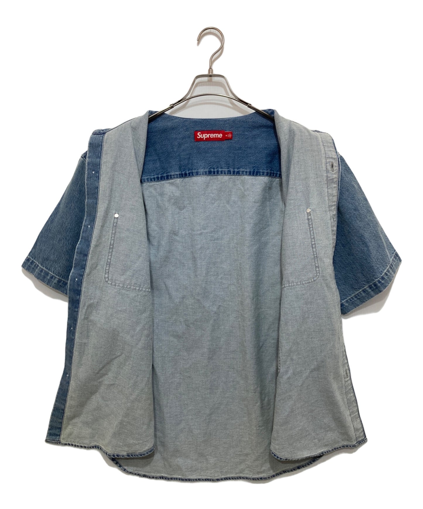 [Pre-owned] SUPREME Loose Fit Denim Painter Shirt / Short Sleeved Shirt
