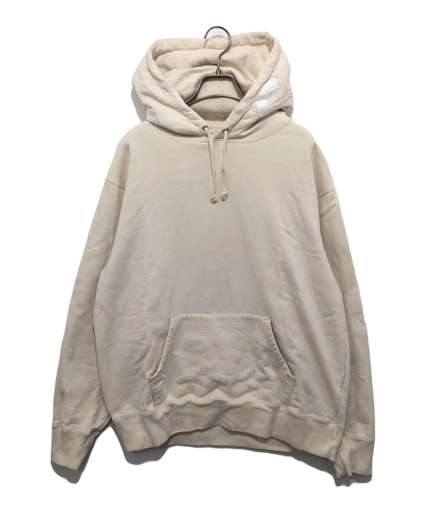 [Pre-owned] SUPREME Contrast Hooded Sweatshirt Contrast Sweatshirt Hoodie 21AW Hooded Logo Off White