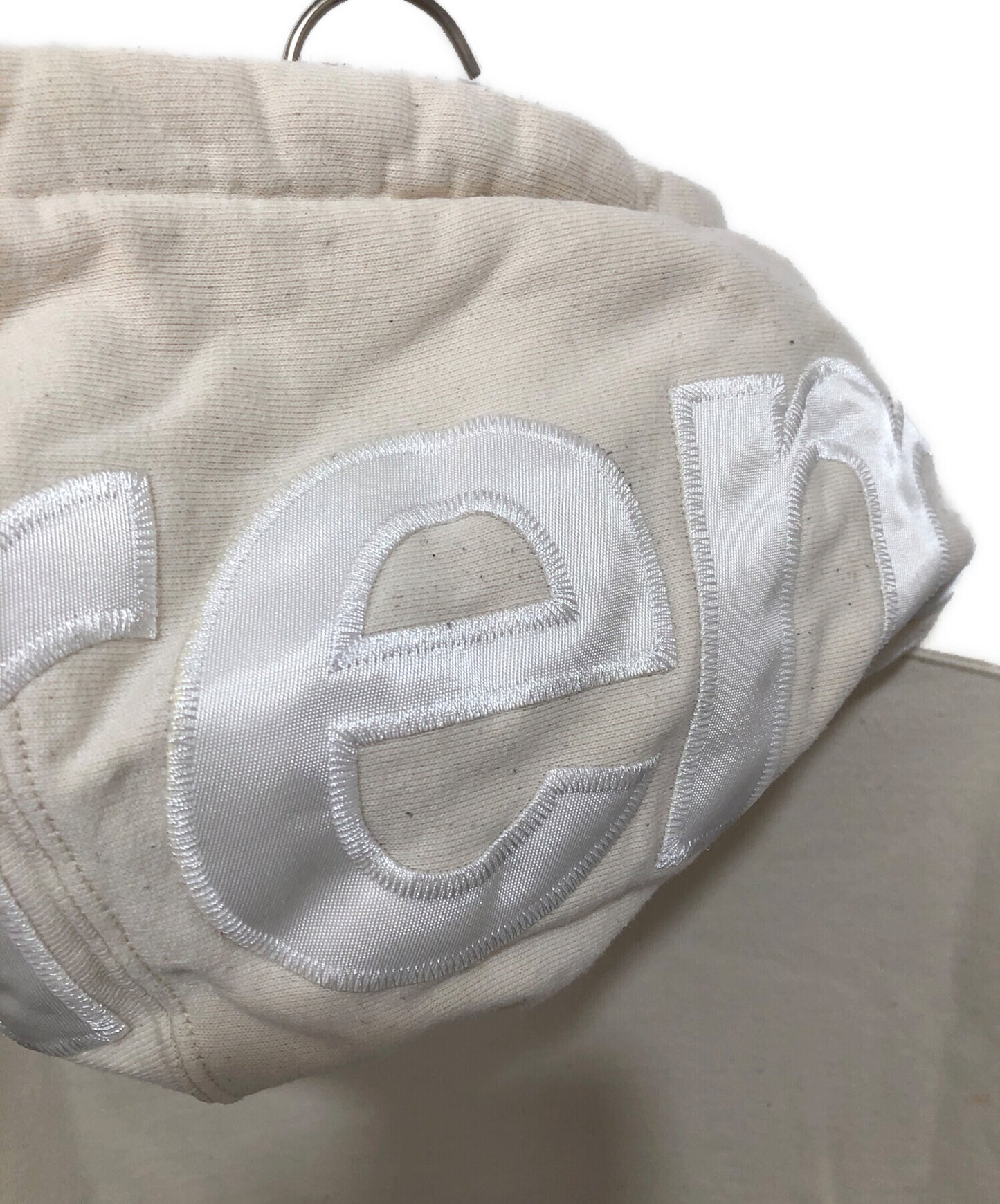 [Pre-owned] SUPREME Contrast Hooded Sweatshirt Contrast Sweatshirt Hoodie 21AW Hooded Logo Off White