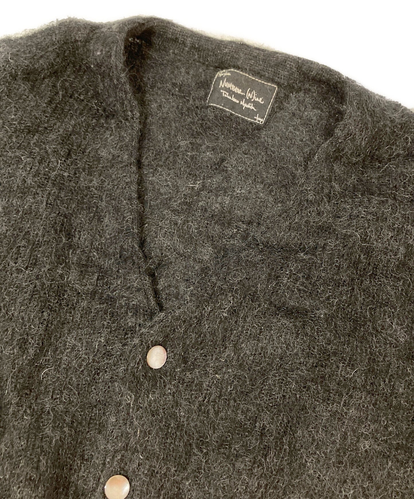 [Pre-owned] NUMBER (N)INE 05AW THE HIGH STREETS period / Archive wool nylon cardigan