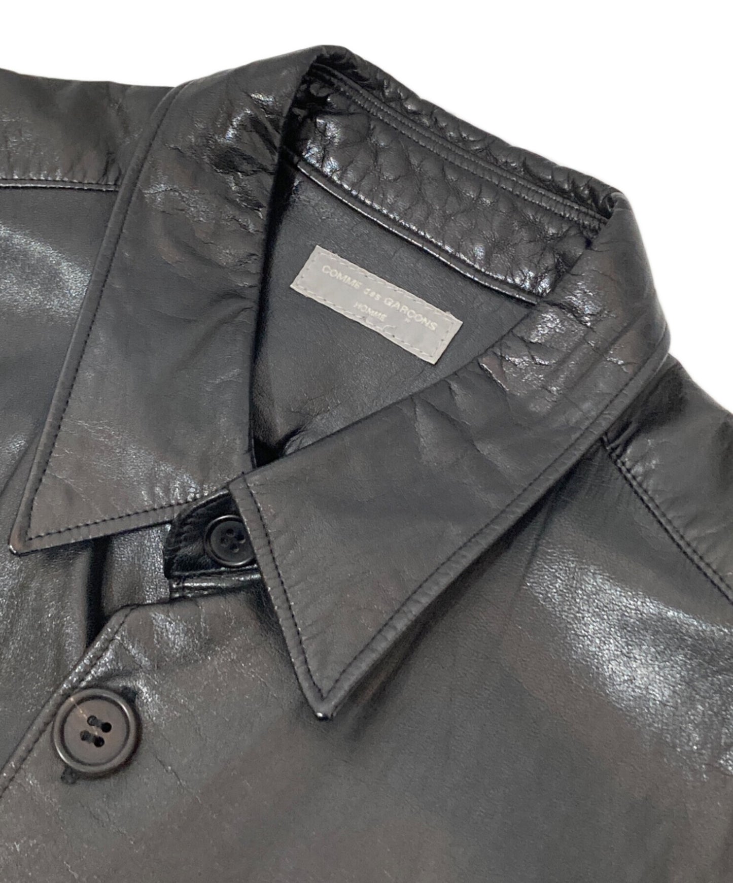 [Pre-owned] COMME des GARCONS HOMME Leather shirt jacket AD2002 Tanaka Om HH-B044 HH-B044