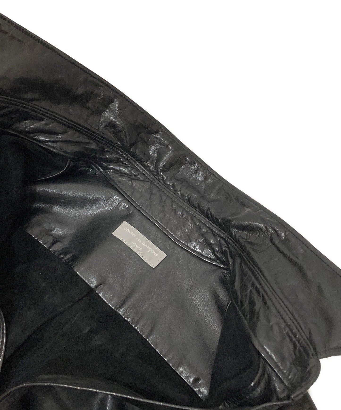 [Pre-owned] COMME des GARCONS HOMME Leather shirt jacket AD2002 Tanaka Om HH-B044 HH-B044
