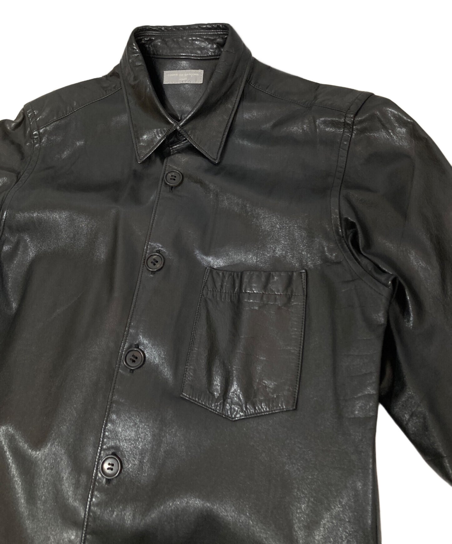 [Pre-owned] COMME des GARCONS HOMME Leather shirt jacket AD2002 Tanaka Om HH-B044 HH-B044