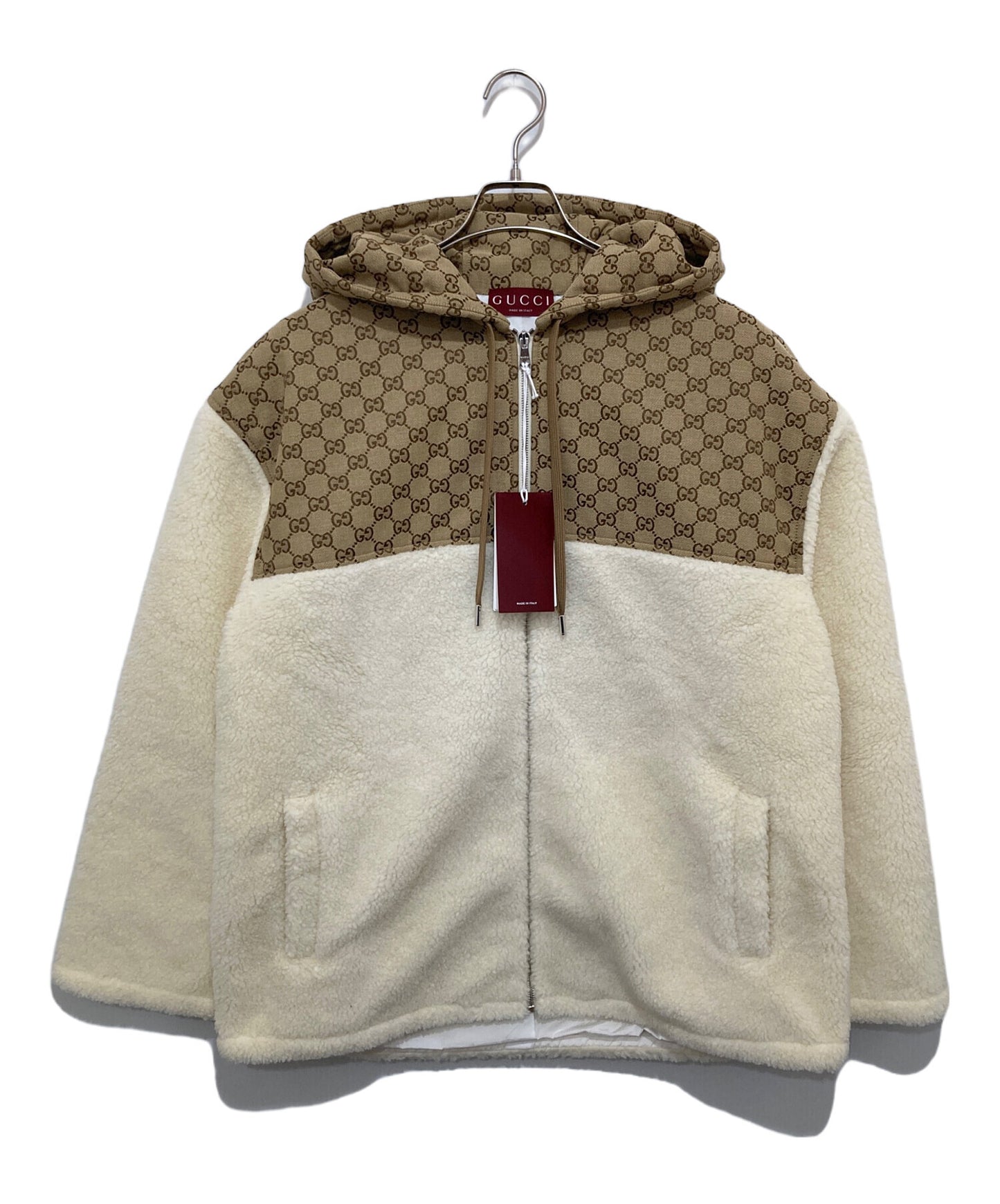 [Pre-owned] GUCCI GG Intarsia Wool Fleece Zip Jacket Boa Jacket 798503 798503