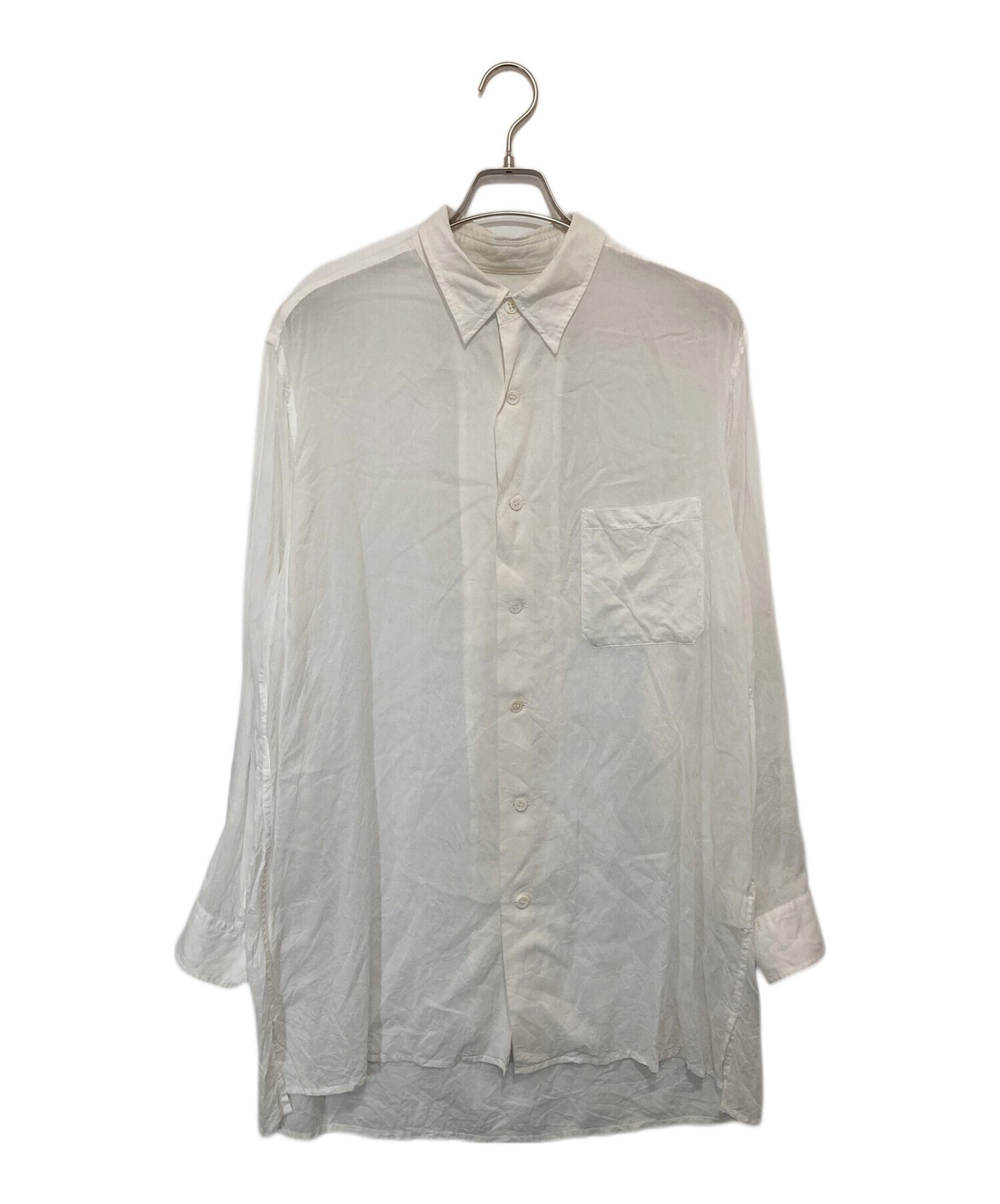 [Pre-owned] Yohji Yamamoto pour homme P・CELLULOSE LAWN Z-CLASSIC BIG SHIRT (Cellulose Lawn Classic Big Shirt) YOHJI YAMAMOTO PZ-B11-200 PZ-B11-200