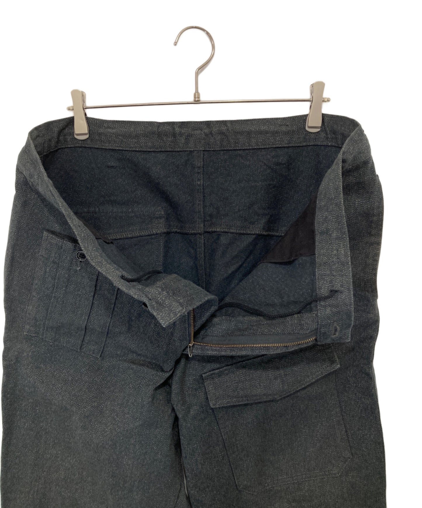 [Pre-owned] BLACK Scandal Yohji Yamamoto DRAWSTRING WORK PANTS (Drawstring, No-Tuck Work Pants) HJ-P96-041 HJ-P96-041