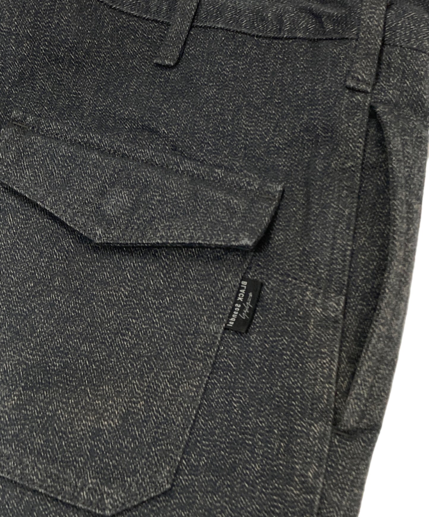 [Pre-owned] BLACK Scandal Yohji Yamamoto DRAWSTRING WORK PANTS (Drawstring, No-Tuck Work Pants) HJ-P96-041 HJ-P96-041