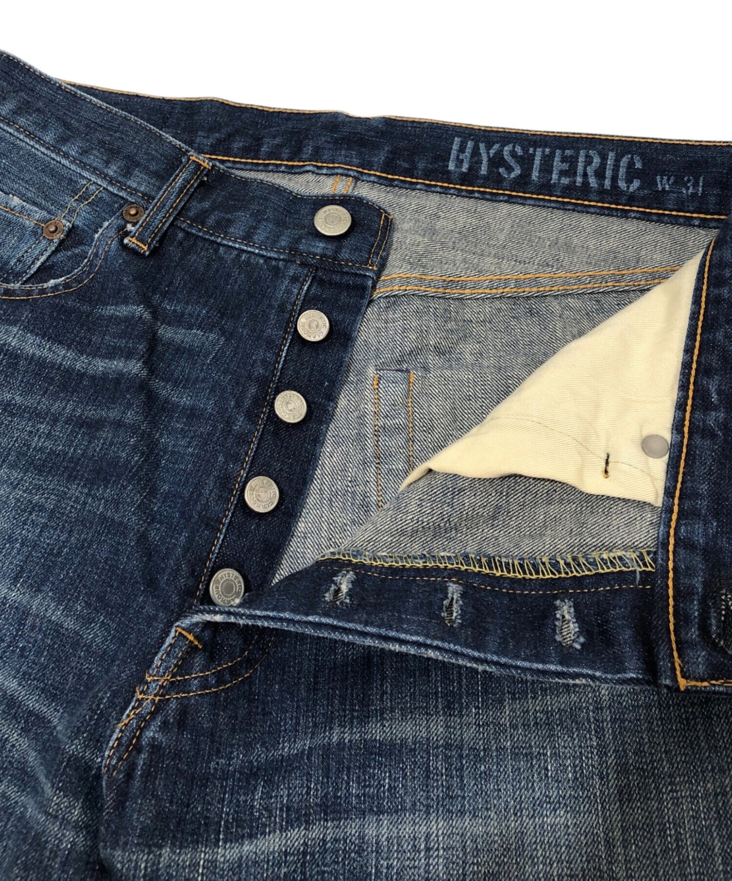 [Pre-owned] Hysteric Glamour Studded Denim Pants STUDS DENIM PANTS KINKY JEANS 02243AP55 02243AP55