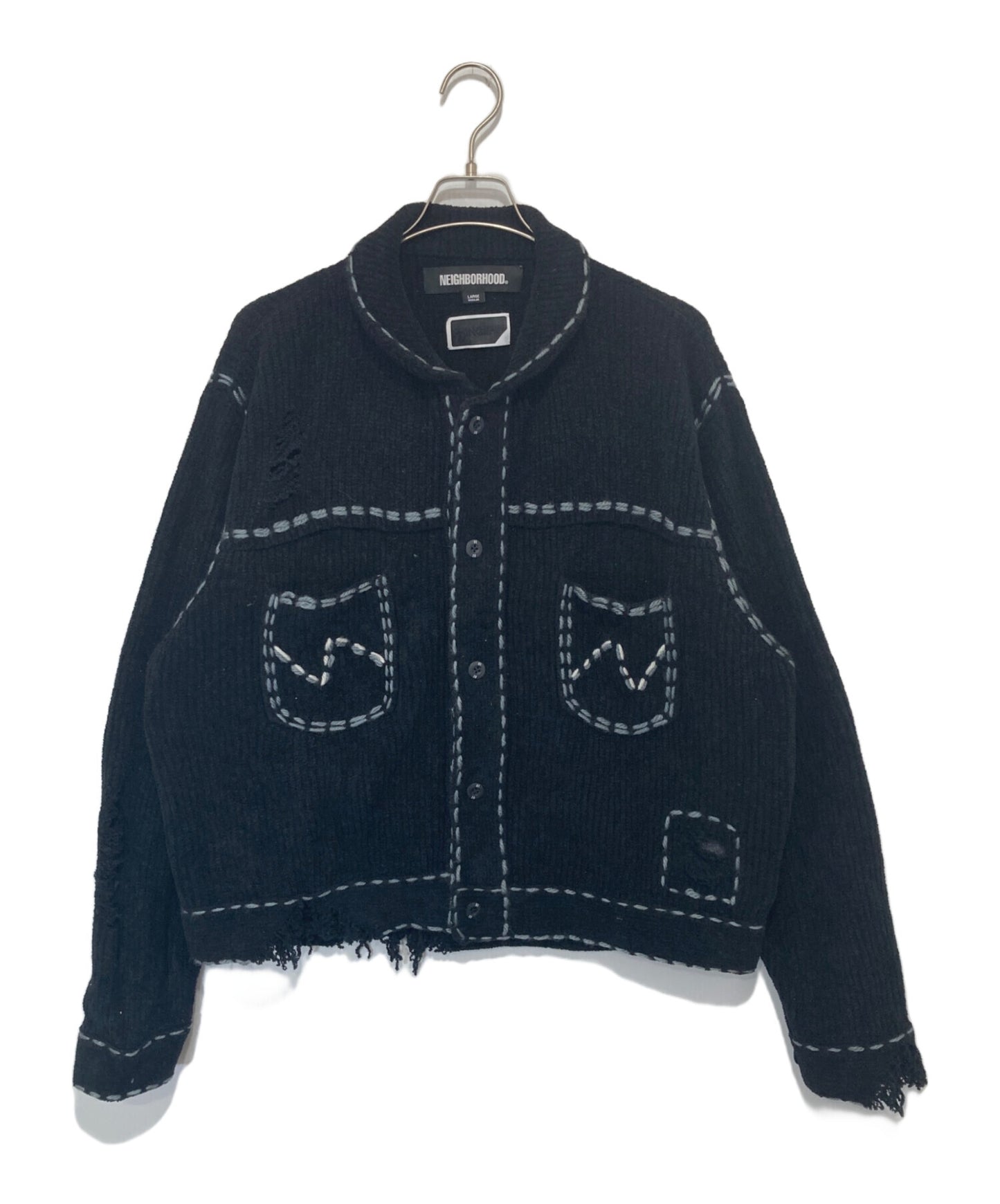 [Pre-owned] NEIGHBORHOOD PG1 SAVAGE KNIT Knit Cardigan PD-242-NH-KN-011 PD-242-NH-KN-011